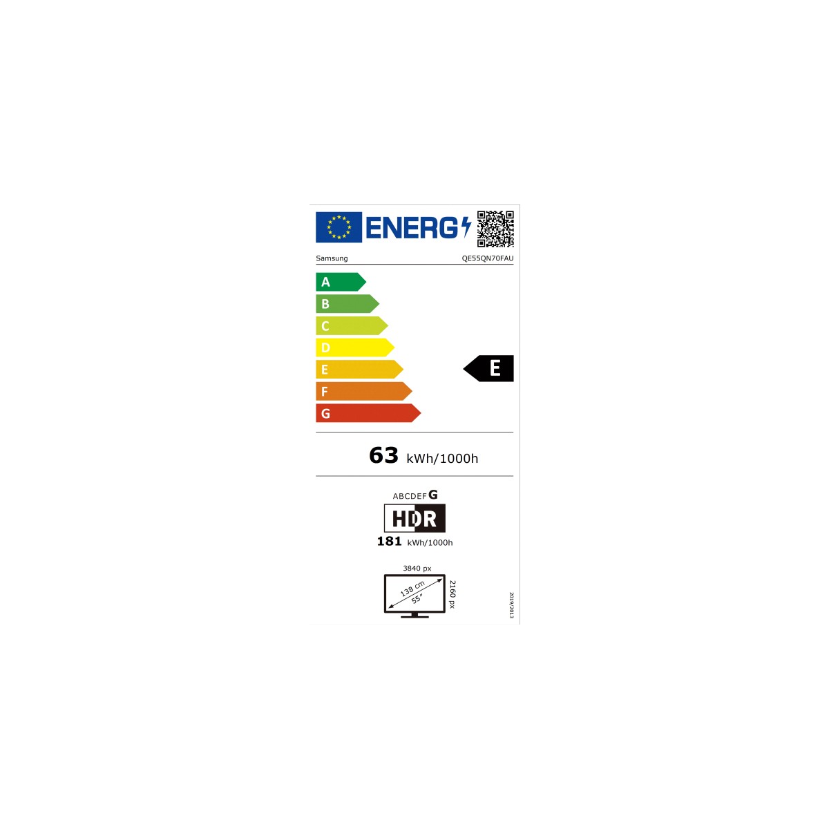 Samsung 55" QN70F 4K Vision AI Smart TV