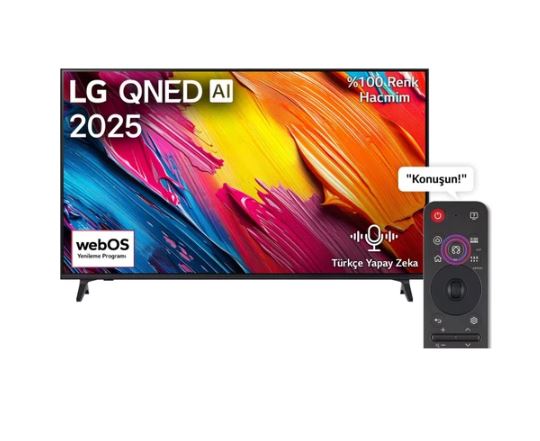 LG 65 inç 165 Ekran Uydu Alıcılı Smart 4K AI Sihirli Kumanda QNED TV 2025
