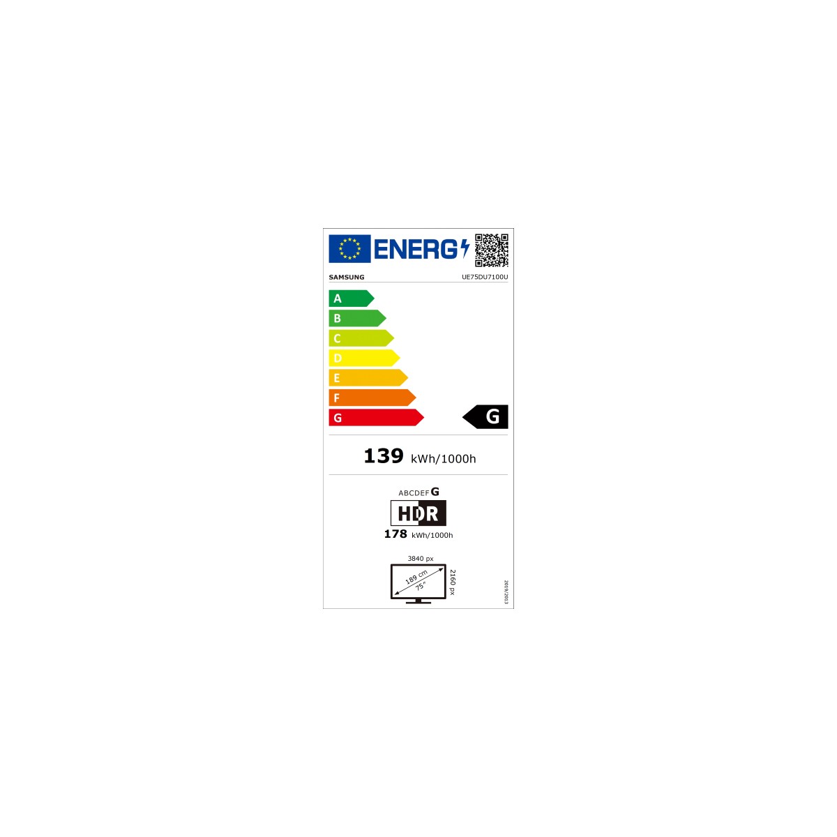 Samsung 75" 4K UHD Smart TV