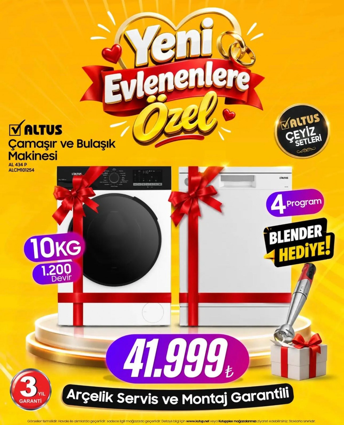 ALTUS ÇAMAŞIR + BULAŞIK 2Lİ SET ( AL 434 P + ALCM101254 ) ALTUS ÇAMAŞIR + BULAŞIK 2Lİ SET ( AL 434 P + ALCM101254 )