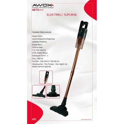 Awox Neto VC10 Dik Süpürge