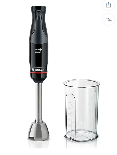 BOSCH Serie 4 ErgoMaster El Blenderı (Siyah, Antrasit)