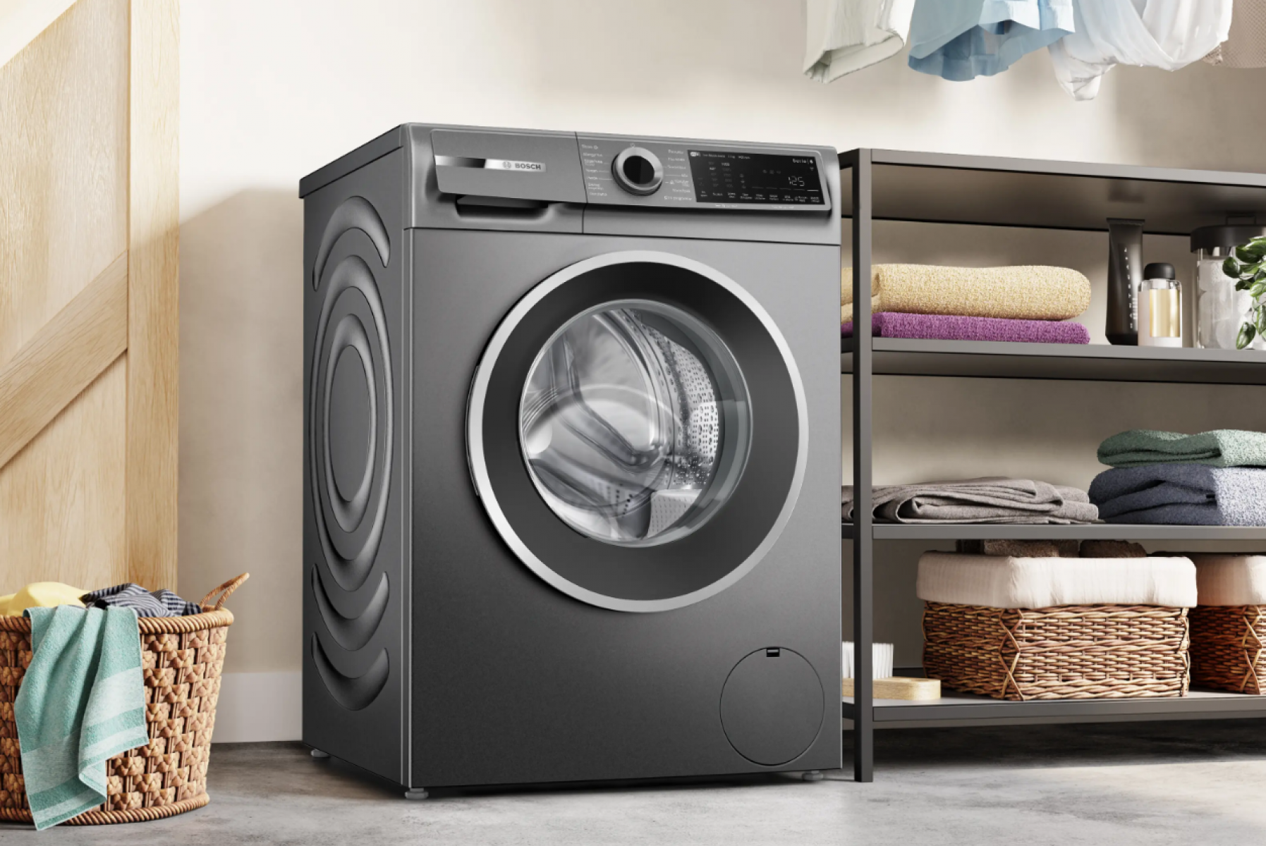 Bosch Serie 6 WGK264ZRTR Çamaşır Makinesi (antrasit)
