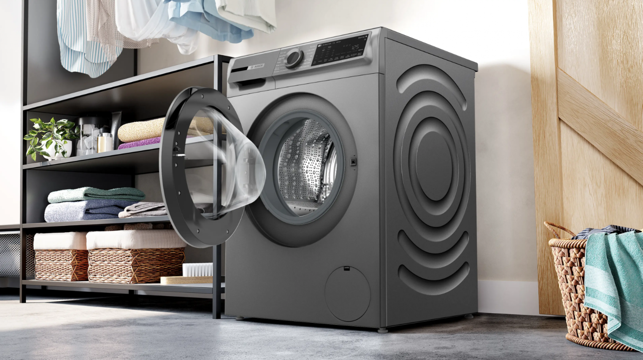 Bosch Serie 6 WGK264ZRTR Çamaşır Makinesi (antrasit)
