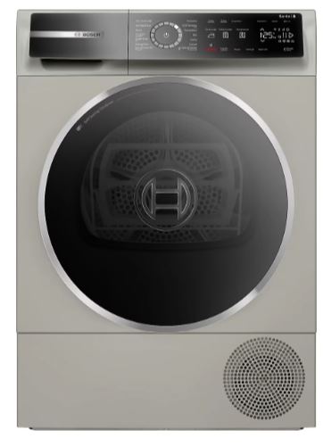 BOSCH Serie 8 Isı Pompalı Kurutma Makinesi 9 kg Gümüş