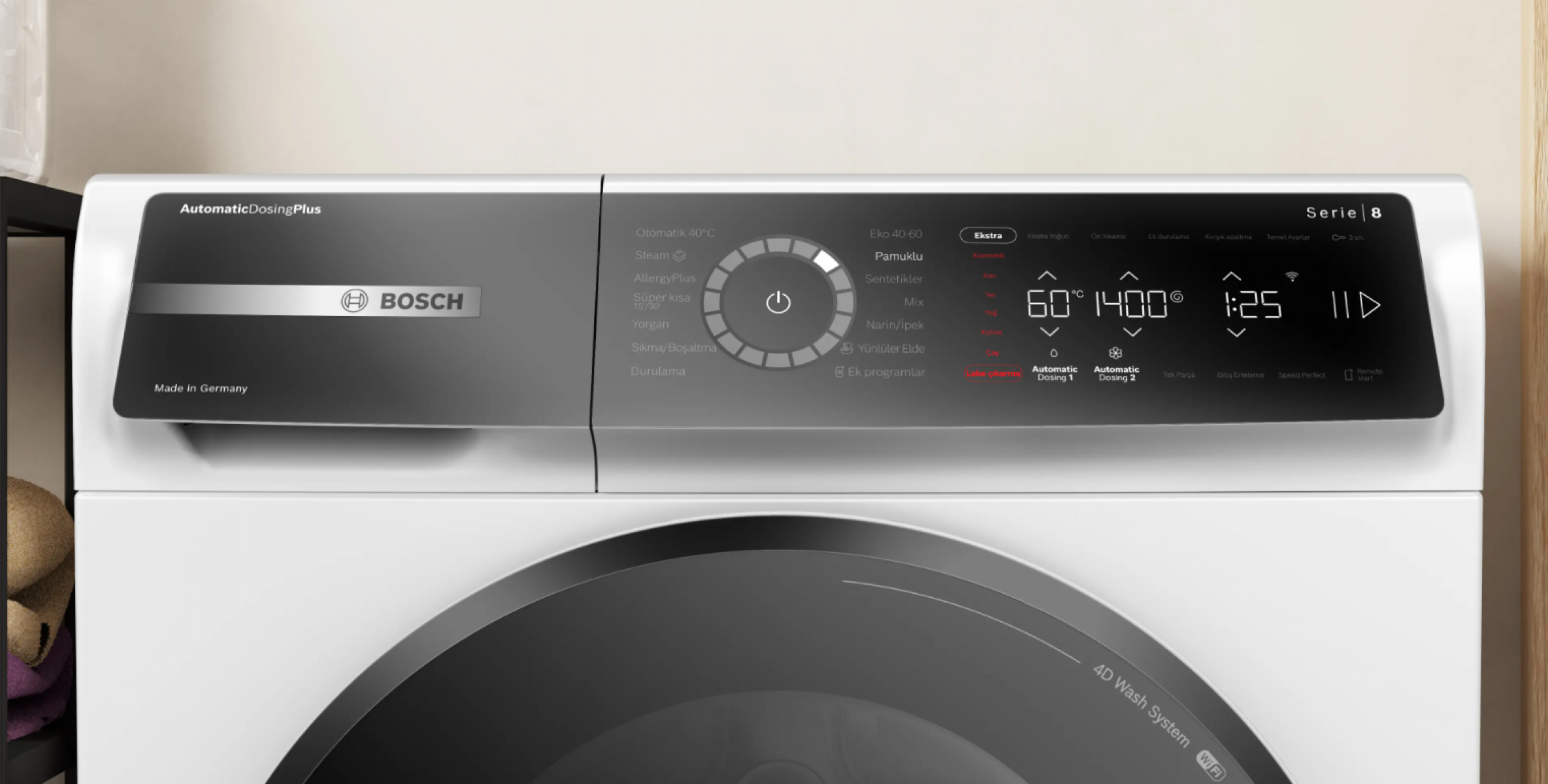 Bosch WGB264A0TR Serie 8 Çamaşır Makinesi 11 kg maks. 1400 dev./dak.