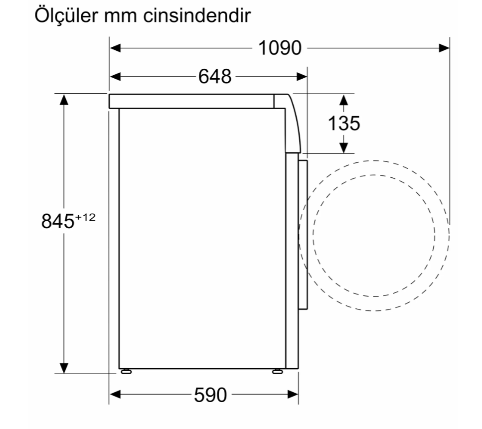 Bosch WGB264AXTR Serie 8 Çamaşır Makinesi 11 kg maks. 1400 dev./dak., Gümüş Bosch WGB264AXTR Serie 8 Çamaşır Makinesi 11 kg maks. 1400 dev./dak., Gümüş
