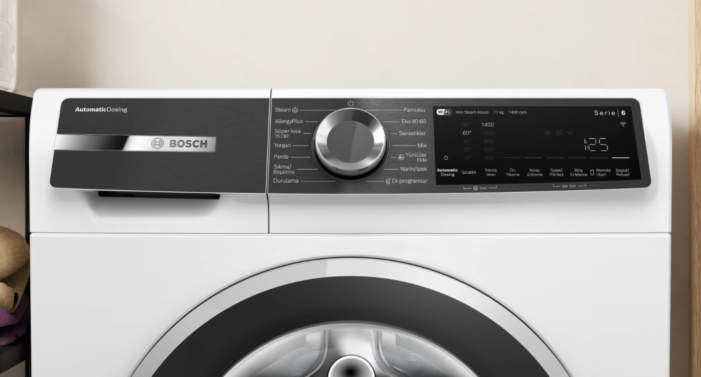 Bosch WGK264Y0TR Serie 6 Çamaşır Makinesi 11 kg maks. 1400 dev./dak