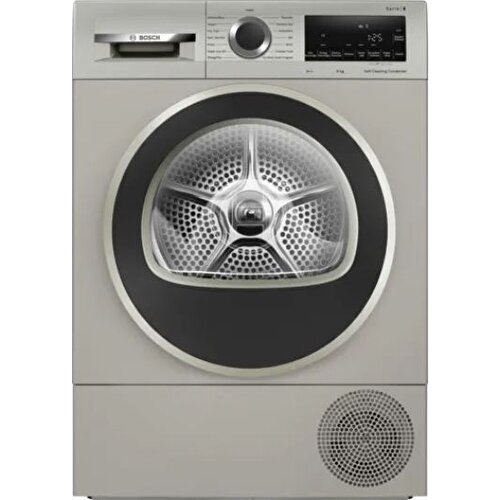BOSCH Serie 6 Isı Pompalı Kurutma Makinesi 9 kg Gümüş