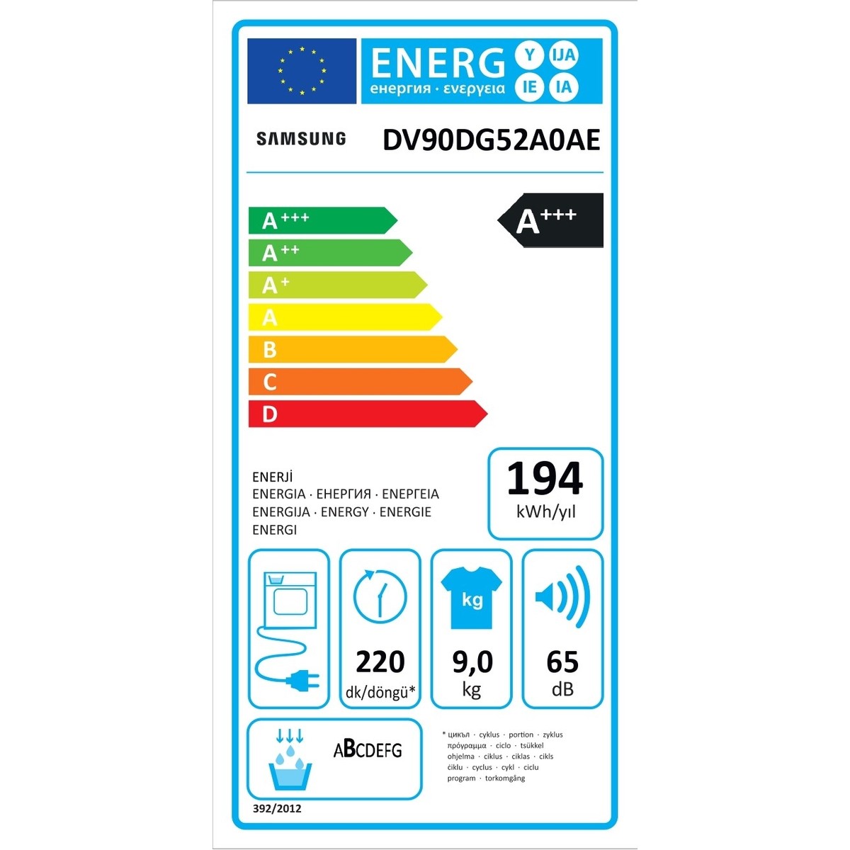 Samsung 9 Kg Kurutma Makinesi
