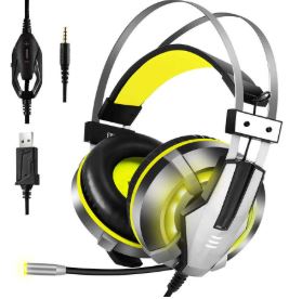 Eksa E800 Sarı 3.5m Kulaklık