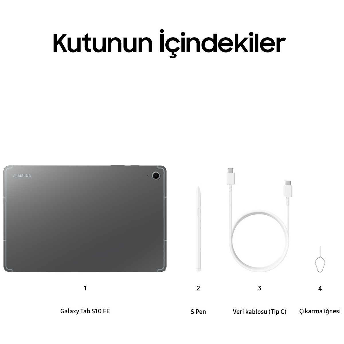 Samsung  Galaxy Tab S10 FE+ 128GB GRİ