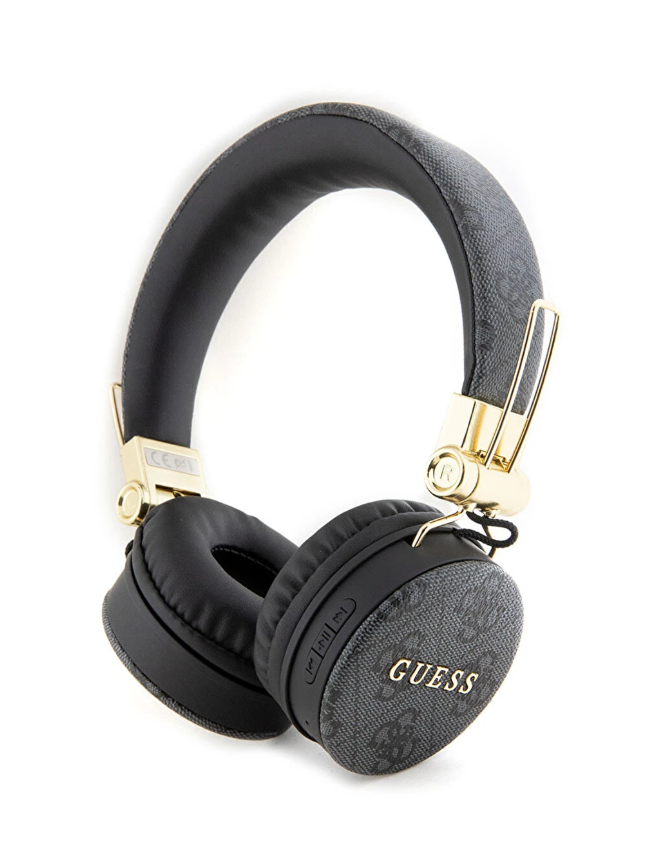 Guess Kablosuz Kulak Üstü Kulaklık Siyah Monogramlı