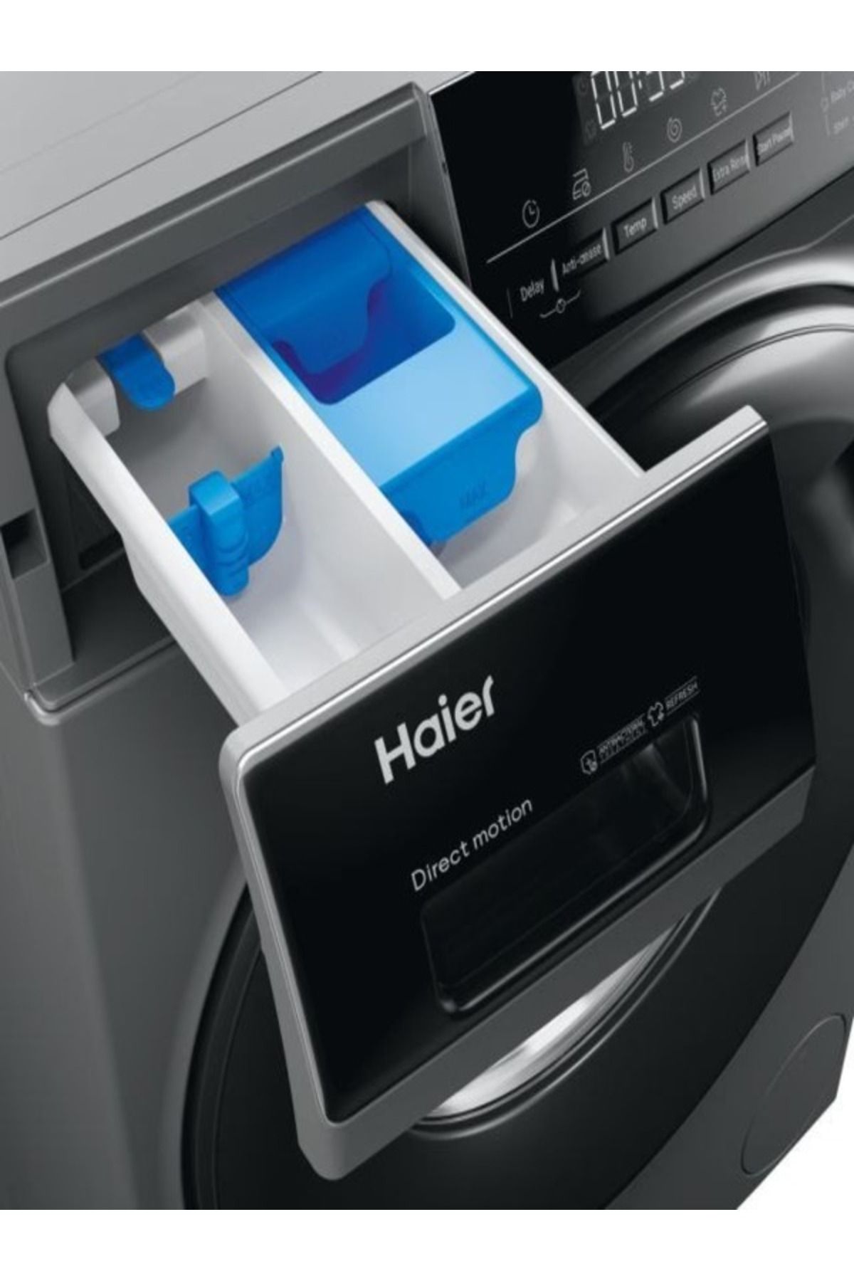 Haier 9 KG kapasite, A enerji sınıfı, 1400 devir Antrasit