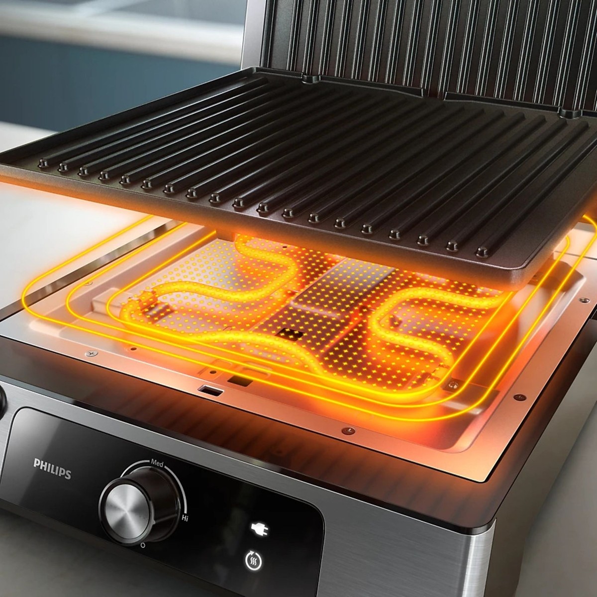 Philips 5000 Serisi Izgara ve Tost Makinesi (Inox)