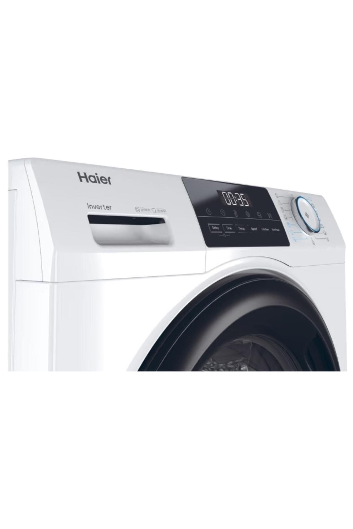 Haier 10 KG kapasite, A -%20 enerji sınıfı, 1400 devir Beyaz