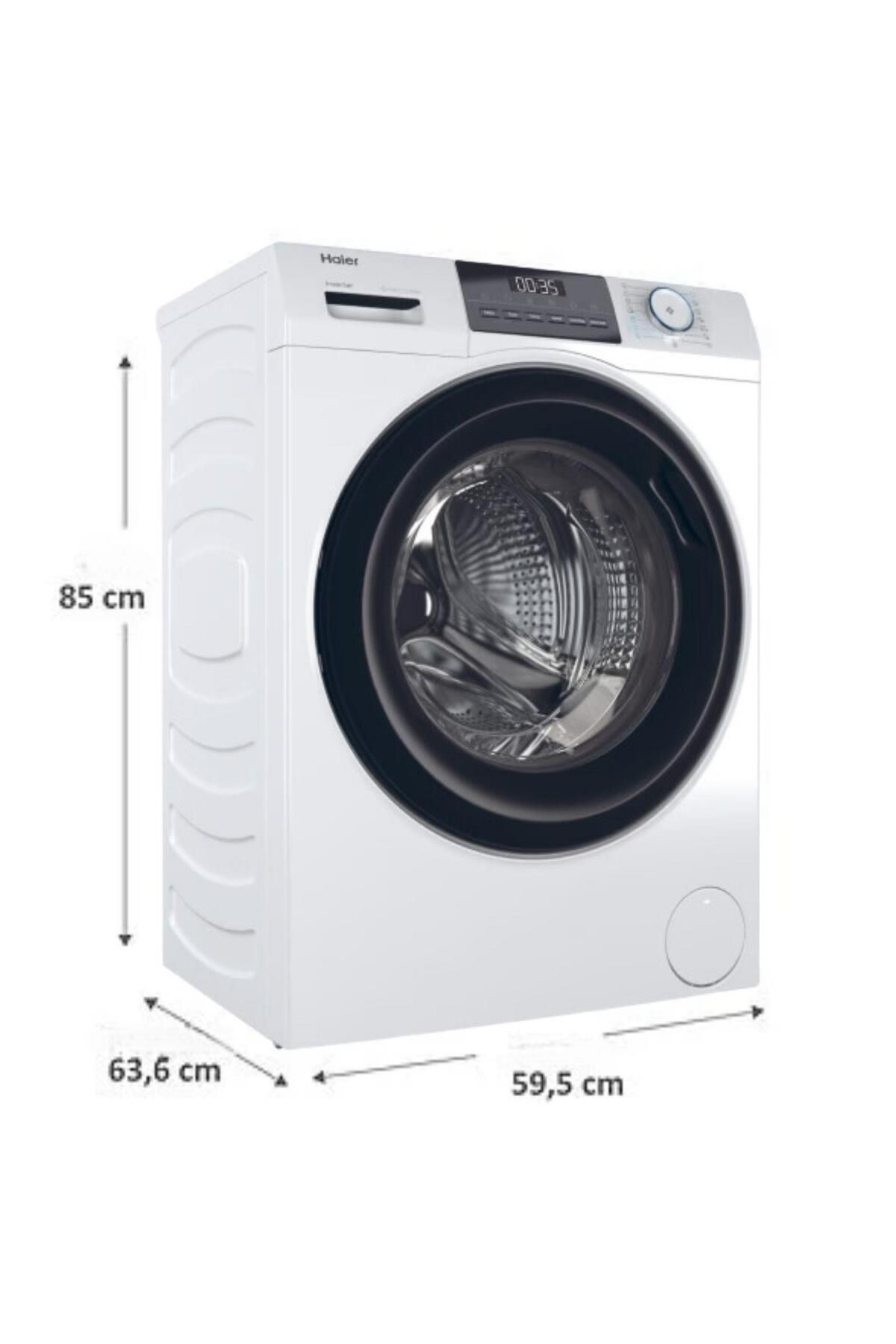 Haier 10 KG kapasite, A -%20 enerji sınıfı, 1400 devir Beyaz