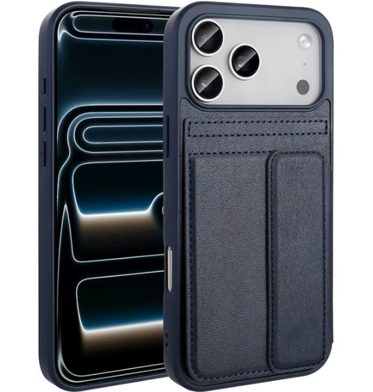 IPHONE 17 PRO MAX ZORE SEVILLA LACİVERT PU KILIF (Apple)