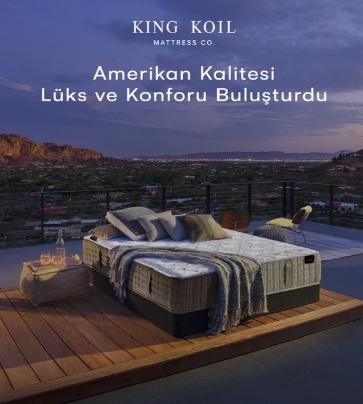 King Koil Amethyste Tay Tüyü Lateks Hybrid Yatak  160X200