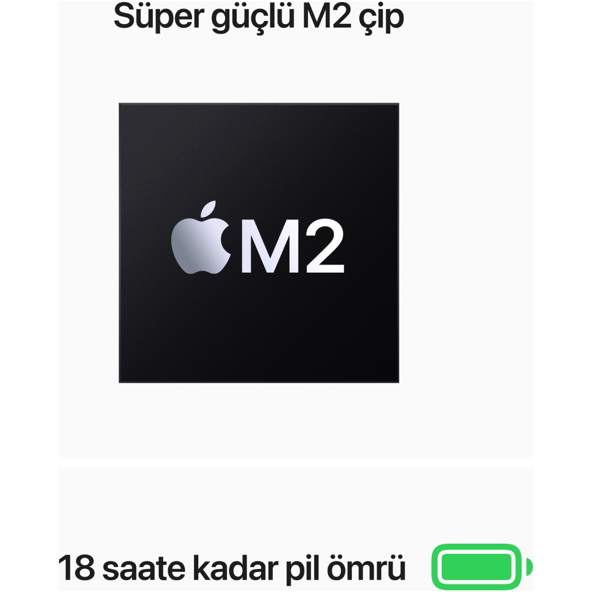 MacBook Air 13.6-inç M2 8CPU 8GPU 8GB RAM 25GB SSD UZAY GRİSİ