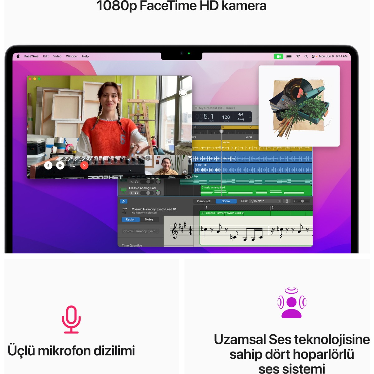 MacBook Air 13.6-inç M2 8CPU 8GPU 8GB RAM 25GB SSD UZAY GRİSİ