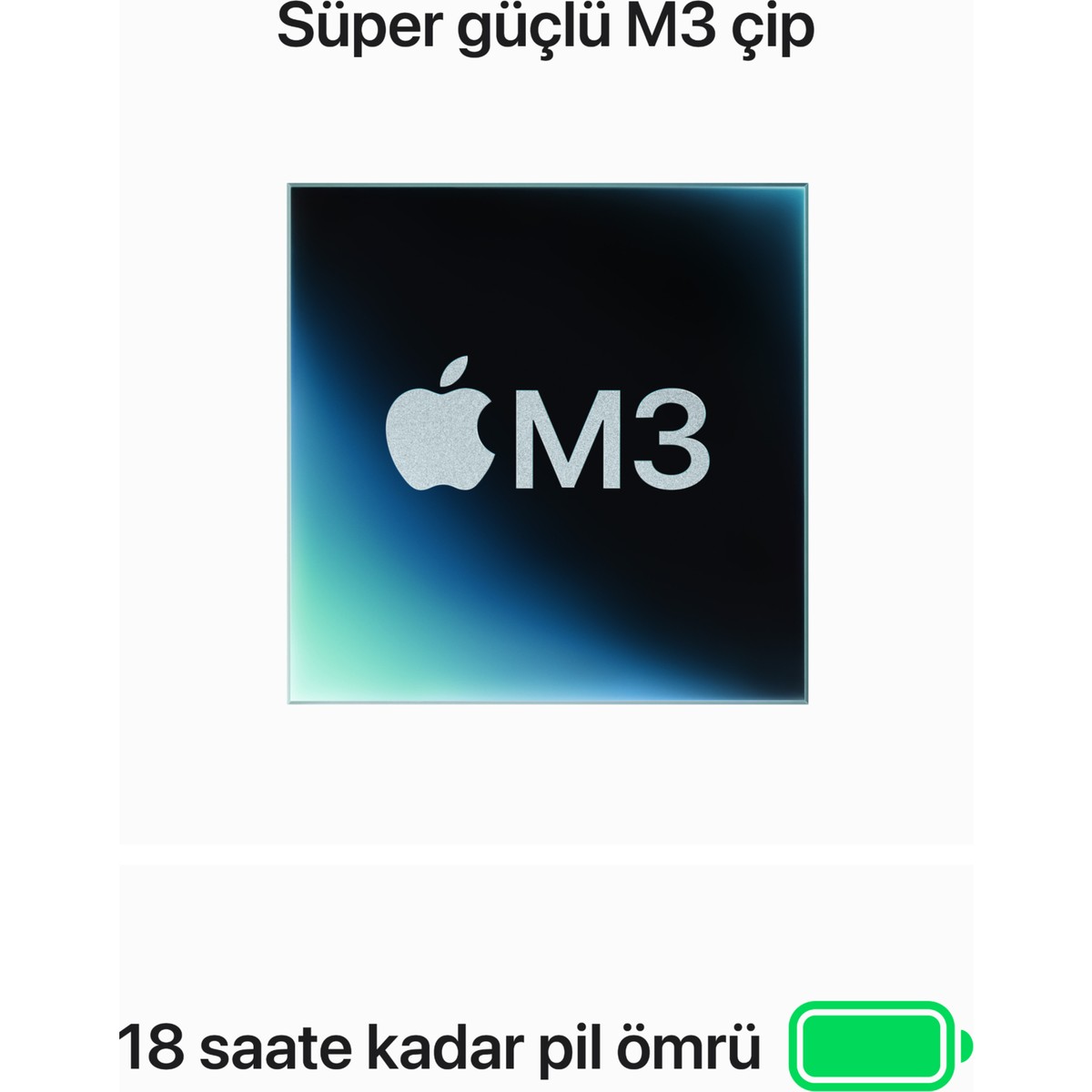 Macbook Air 13 İnç M3 8cpu 8gpu 8gb Ram 25gb Ssd Uzay Grisi Macbook Air 13 İnç M3 8cpu 8gpu 8gb Ram 25gb Ssd Uzay Grisi