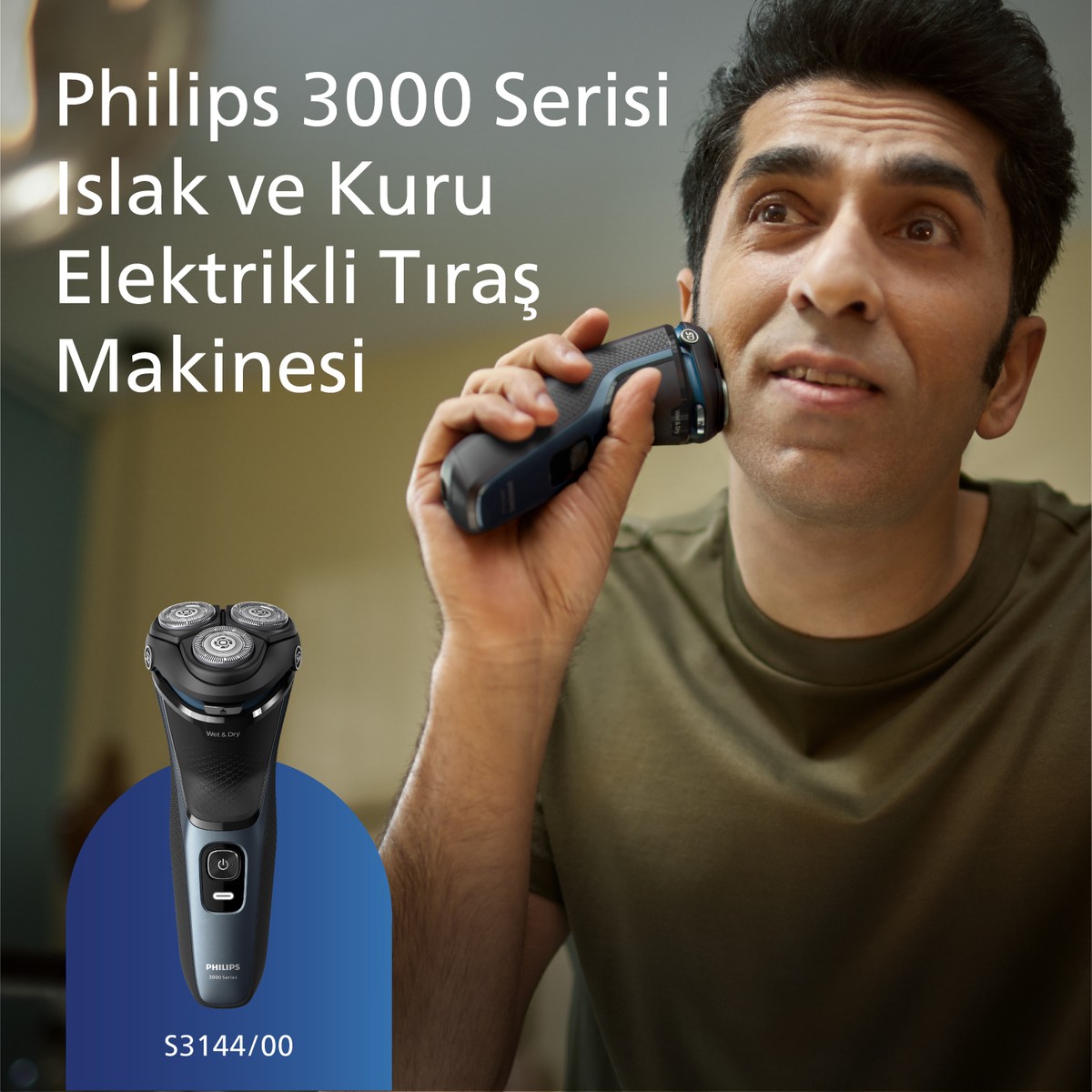 Philips 3000 Serisi Islak-kuru Tıraş Makinesi