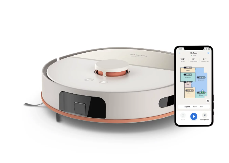 Philips PD 856 PSG8200/70 HomeRun 5000 Serisi Beyaz Akıllı Robot Süpürge