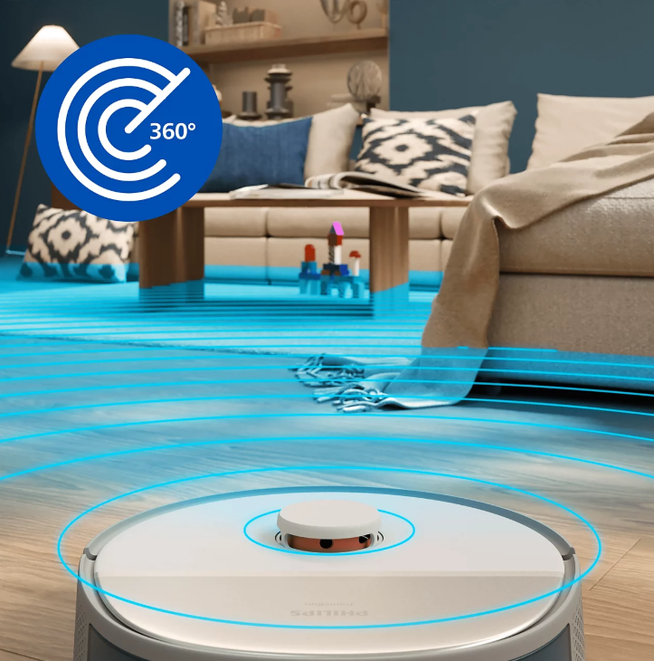 Philips PD 856 PSG8200/70 HomeRun 5000 Serisi Beyaz Akıllı Robot Süpürge