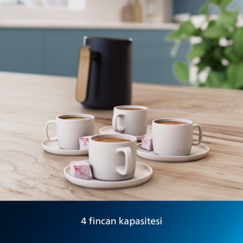 Philips 5000 Serisi Türk Kahve Makinesi (Siyah-Bakır)