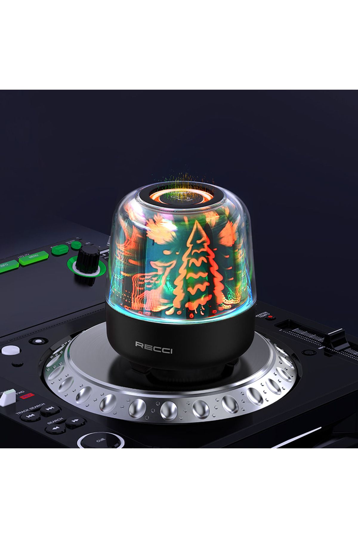 RECCI Magic Forest Serisi RGB Işıklı Kablosuz Bluetooth Hoparlör (1200mAh)