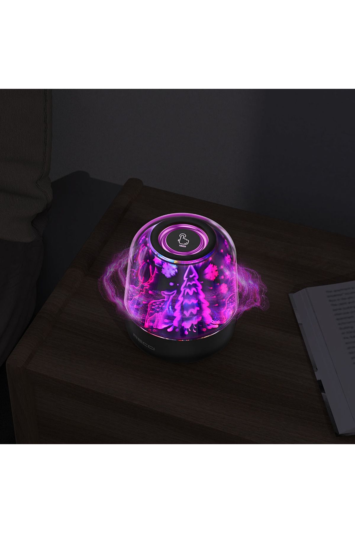 RECCI Magic Forest Serisi RGB Işıklı Kablosuz Bluetooth Hoparlör (1200mAh)