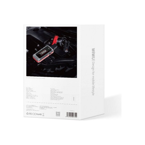 WIWU LED Işıklı Araç Akü Acil Durum Takviye Güç Kaynağı Powerbank (12V-37W-10000mAh)