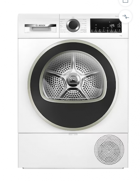BOSCH Serie 4 Isı Pompalı Kurutma Makinesi 9 kg Beyaz