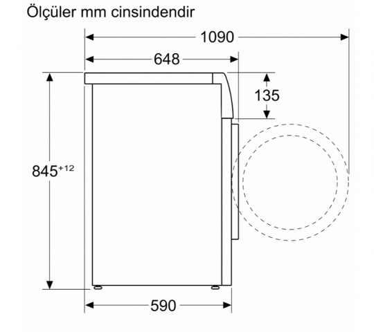Bosch WGB264AXTR Serie 8 Çamaşır Makinesi 11 kg maks. 1400 dev./dak., Gümüş