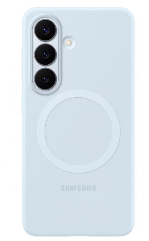 Galaxy S26  Silikon Magnet Kılıf - Açık Mavi