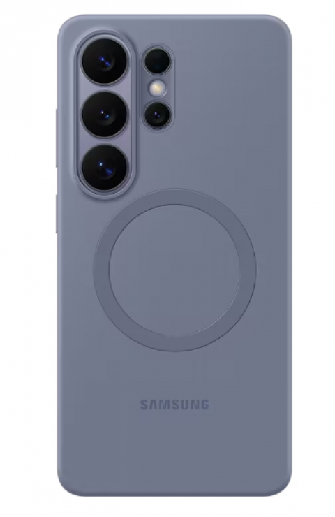 Galaxy S26 Ultra Silikon Magnet Kılıf - Gece Moru