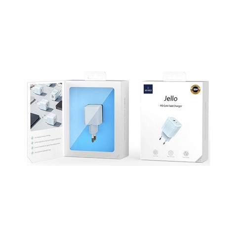 WIWU Jello Blue Serisi Hızlı Şarj Özellikli Seyahat Şarj Başlığı (35W)