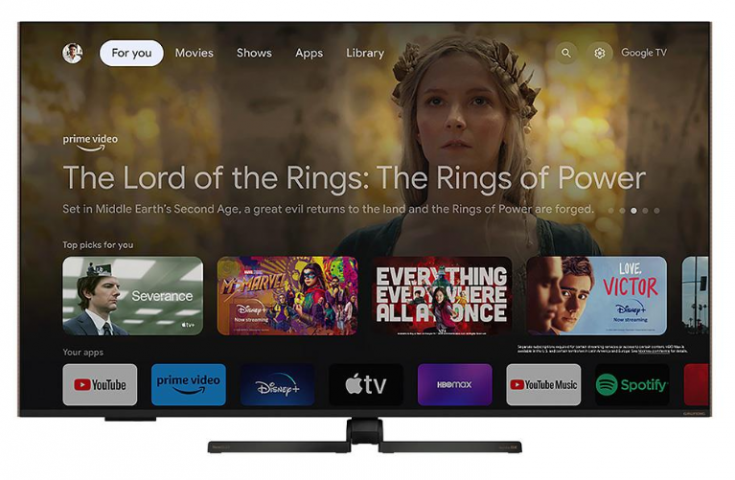 GRUNDIG 55GQ950A 55inc 139 cm 4K UHD Google Smart QLED TV,Uydu Alıcılı