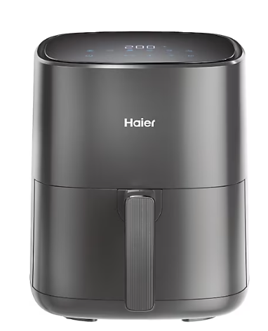Haier 1500 W çok amaçlı pişirici, 5 L maksimum kapasite, Dokunmatik kontrol, Siyah