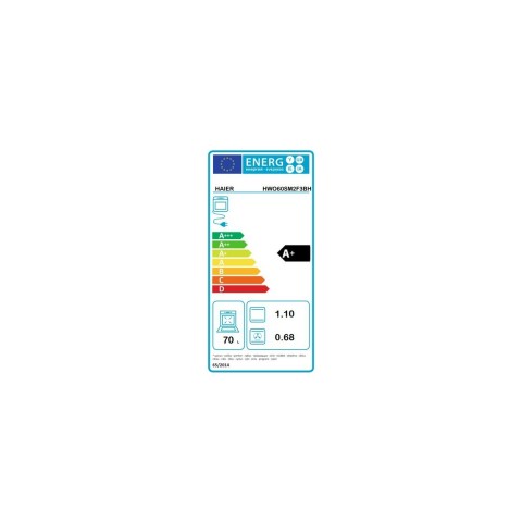 Haier Multifonksiyonel, 10 Fonksiyonlu, 70 L iç hacim, A+ enerji sınıfı, Siyah cam