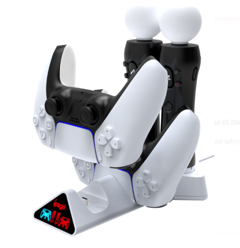iPega PG-P5011 Playstation 5 Dualsense Şarj İstasyonu White