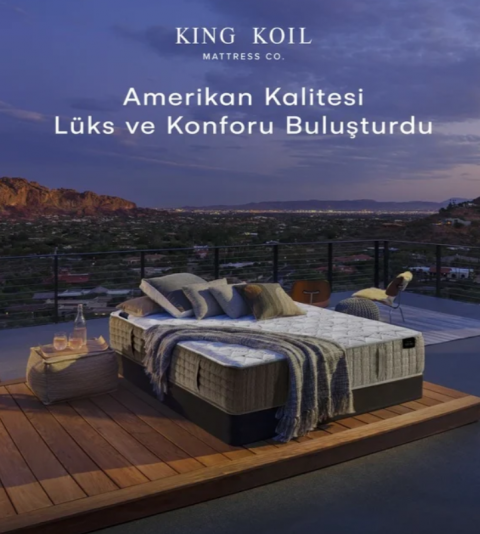 King Koil Amethyste Tay Tüyü Lateks Hybrid Yatak  160X200
