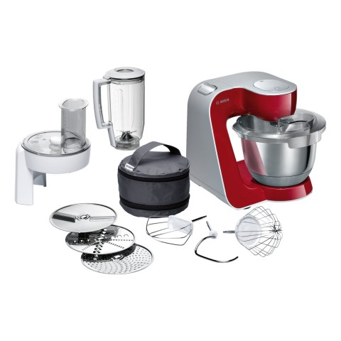 BOSCH MUTFAK MAKİNESİ MUM5 1000 W RED, GÜMÜŞ