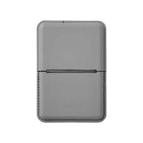 Wıwu Pop-up Sade Tasarımlı 3 Hazneli Pu Magnetik Standlı Kartlık (gri)