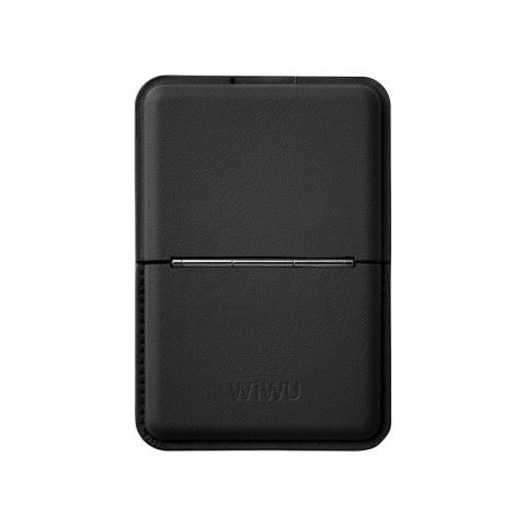 Wıwu Pop-up Sade Tasarımlı 3 Hazneli Pu Magnetik Standlı Kartlık (siyah)