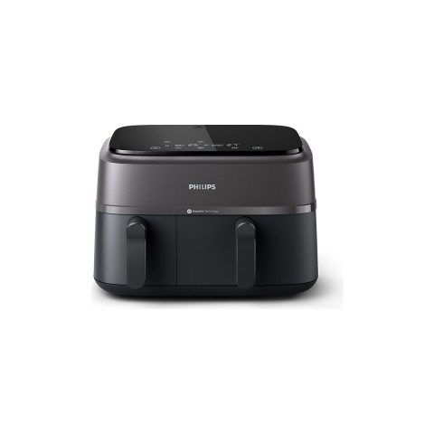 Philips 3000 Serisi Çift Hazneli Fritöz (siyah)