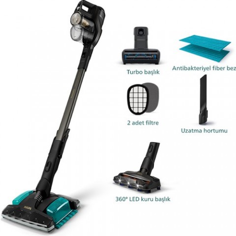 Philips SpeedPro Max AquaPlus Şarjlı Dikey Süpürge