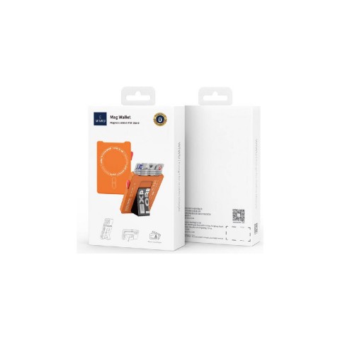 WIWU Pop-Up Buton Tasarımlı 6 Hazneli Magnetik Standlı Kartlık