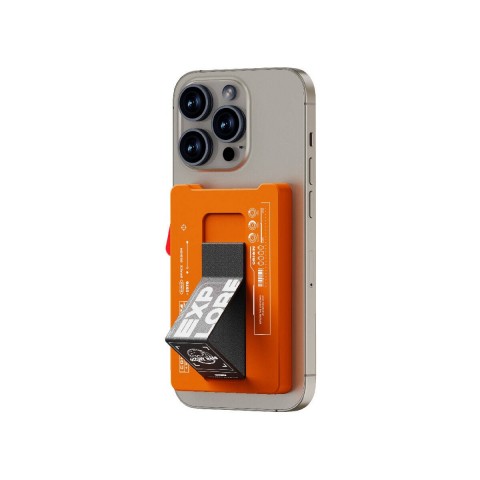 WIWU Pop-Up Buton Tasarımlı 6 Hazneli Magnetik Standlı Kartlık